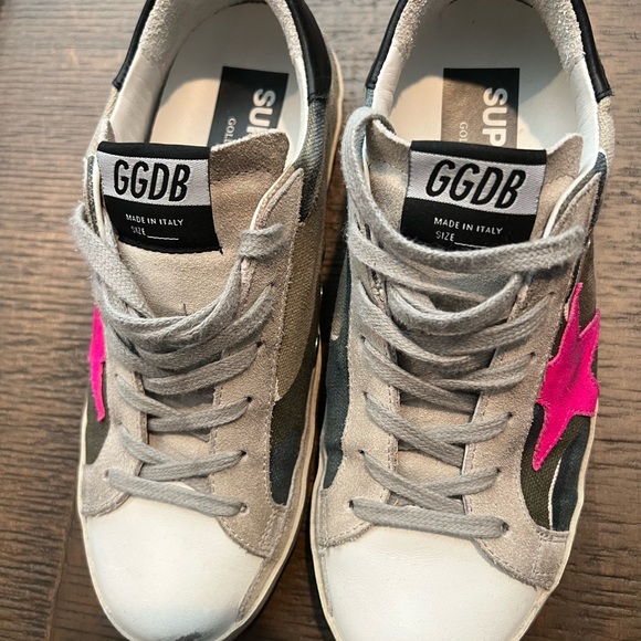 Golden goose superstar, camouflage, fuchsia star suede heel - size 36 - Picture 7 of 9